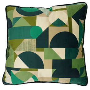 Geometrica, Jade - (45cm x 45cm) Cushion
